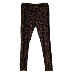 Lularoe Tall‎ & Curvy Owl Print Soft Feel Stretch Pants Lg
